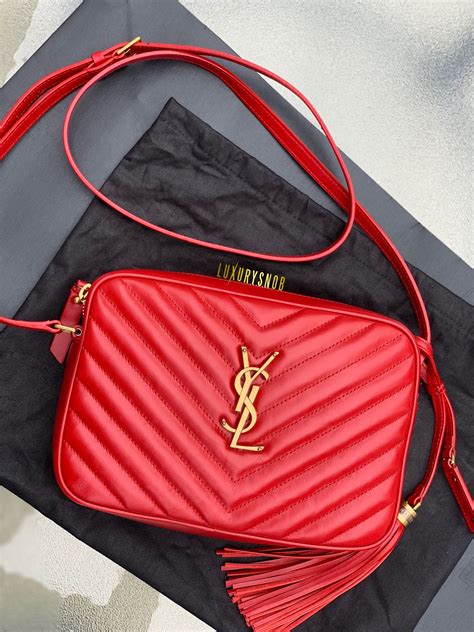 red ysl handbag